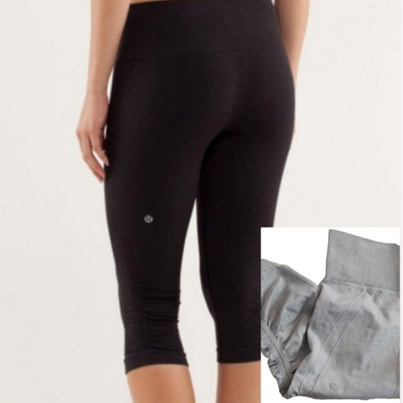 Lululemon GRAY Crop Active Legging I - Picture 1 of 8